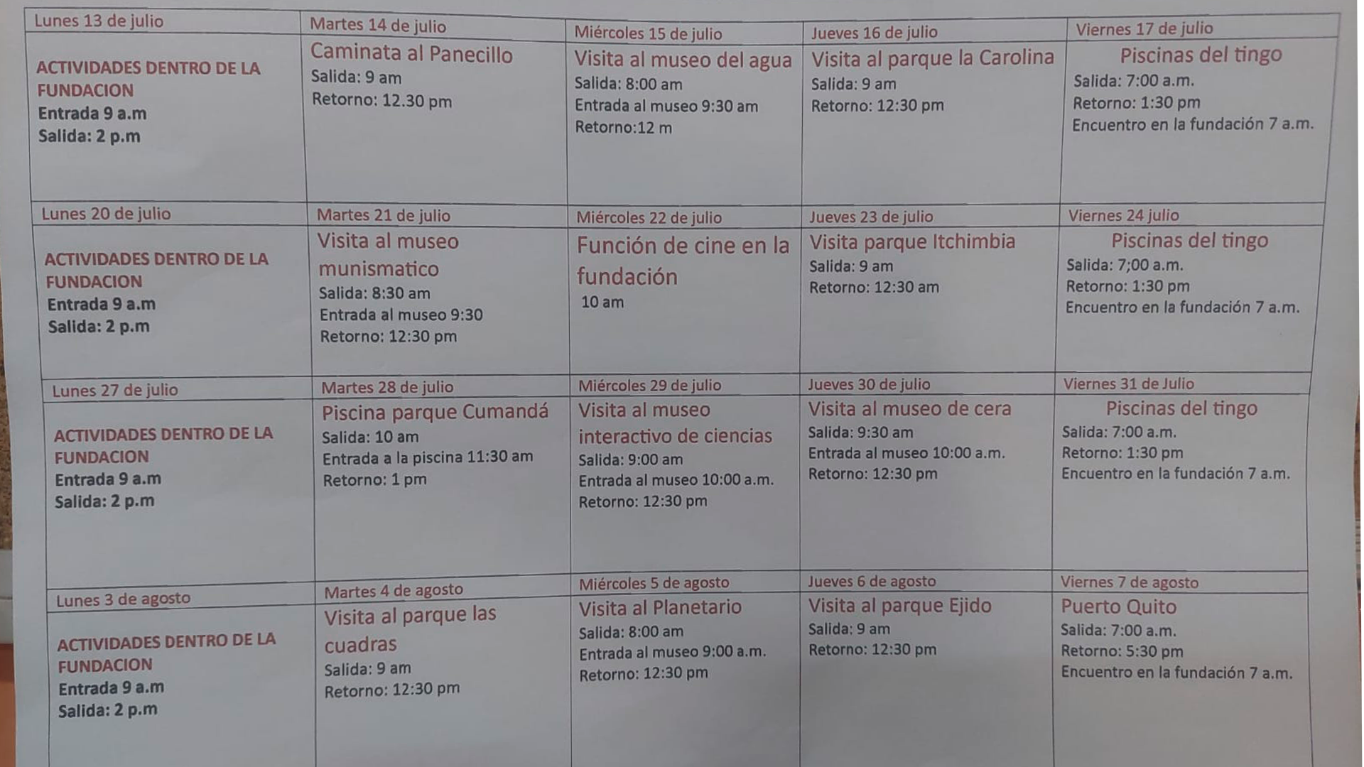 Vacacionales en Sinsoluka: — imagen 1